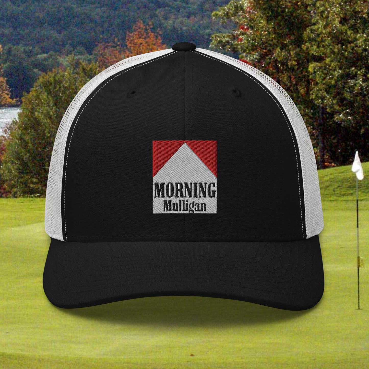 Morning Mulligan Red/White Trucker Cap - FUN collection