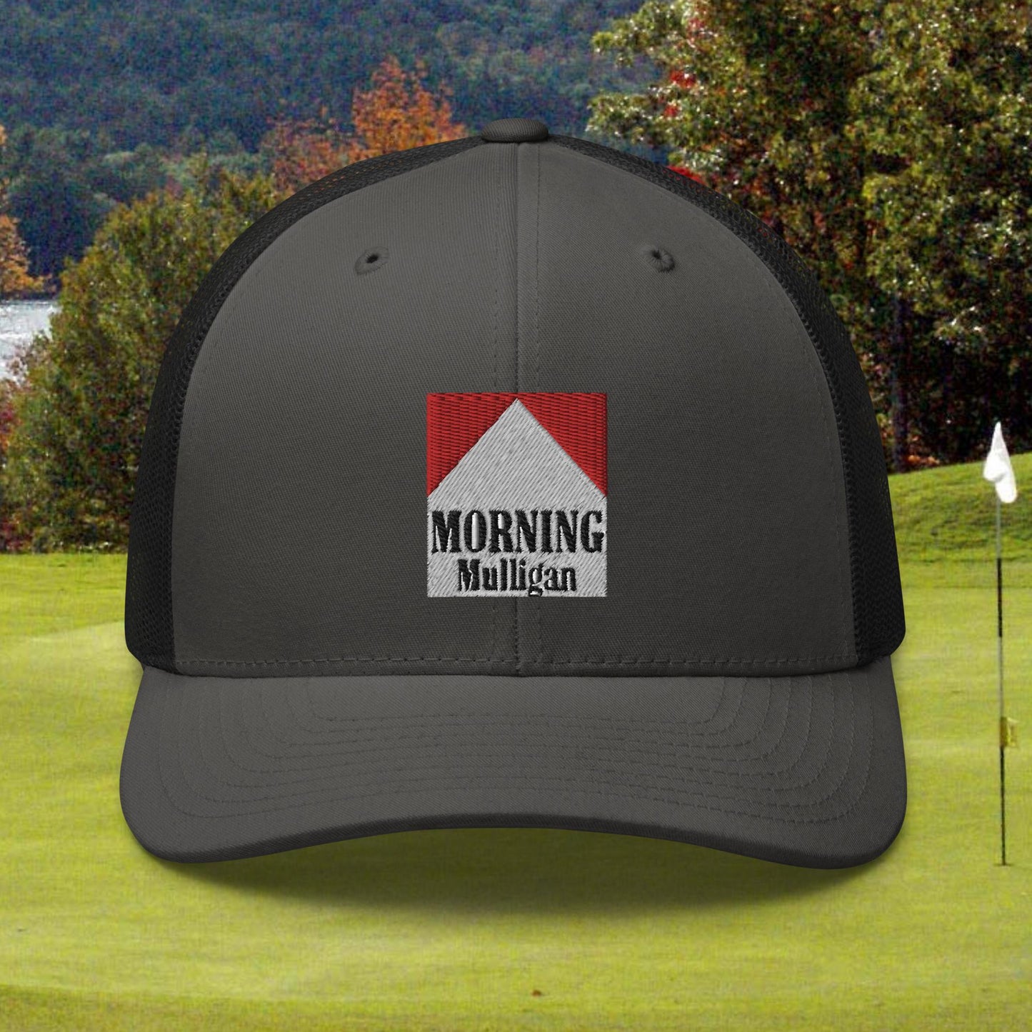 Morning Mulligan Red/White Trucker Cap - FUN collection