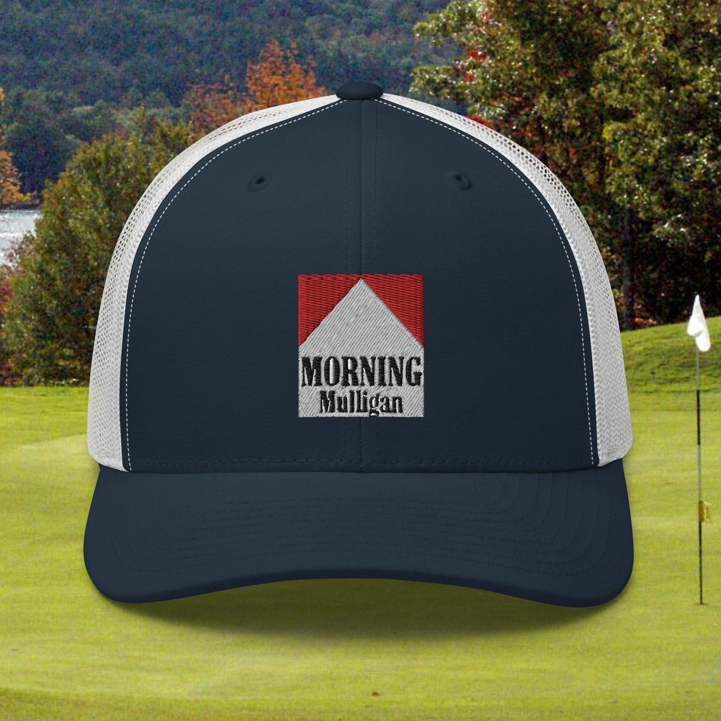 Morning Mulligan Red/White Trucker Cap - FUN collection